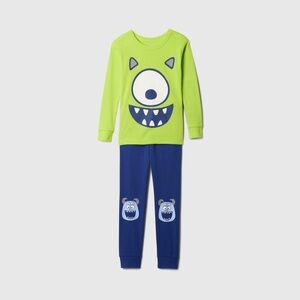 Baby Gap Disney Pixar Monsters Inc Mike Wazowski Sully Pajama Set